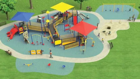 Large outdoor playground set